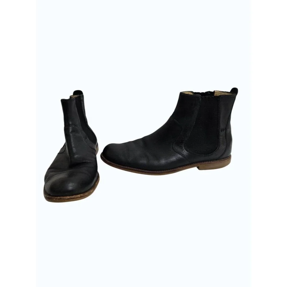 UGG Stevenson Mens Chelsea Boots Size 12 1003752 Black Leather Slip On Career